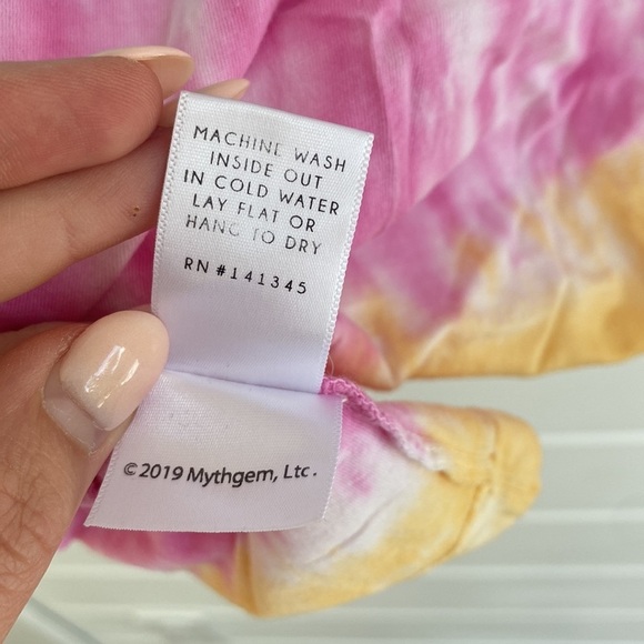 Daydreamer | Rainbow Tie-Dye Short Sleeve Tee with Led Zeppelin Graphic - Picture 6 of 6